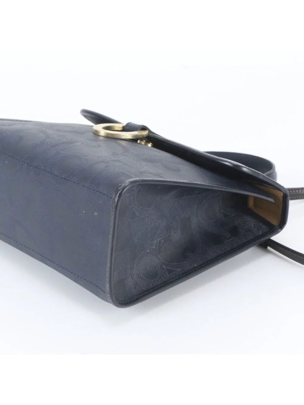 Dior Vintage Trotter Leather 2-Way Shoulder Bag Crossbody